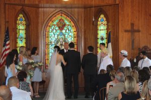 Spray Beach Chapel wedding ceremony