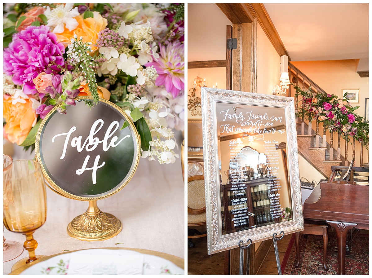 NJ-wedding calligraphy-the-shaded-maple-mirrors
