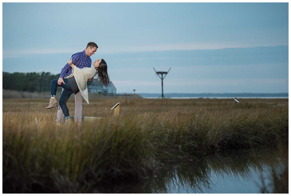 Melanie Cassie Photography-Long Beach-Island engagement photo on nature trail