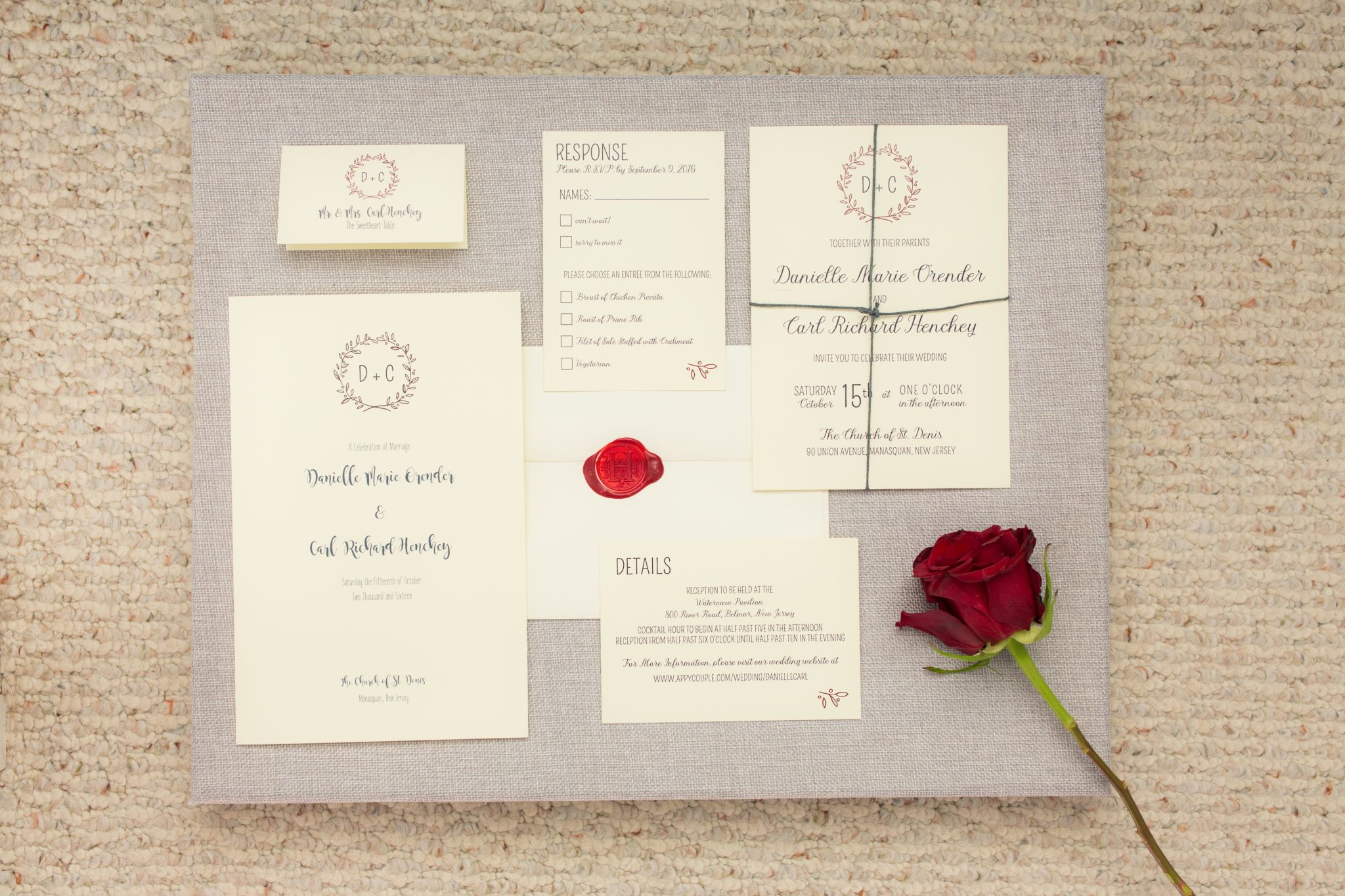 wedding invitation details