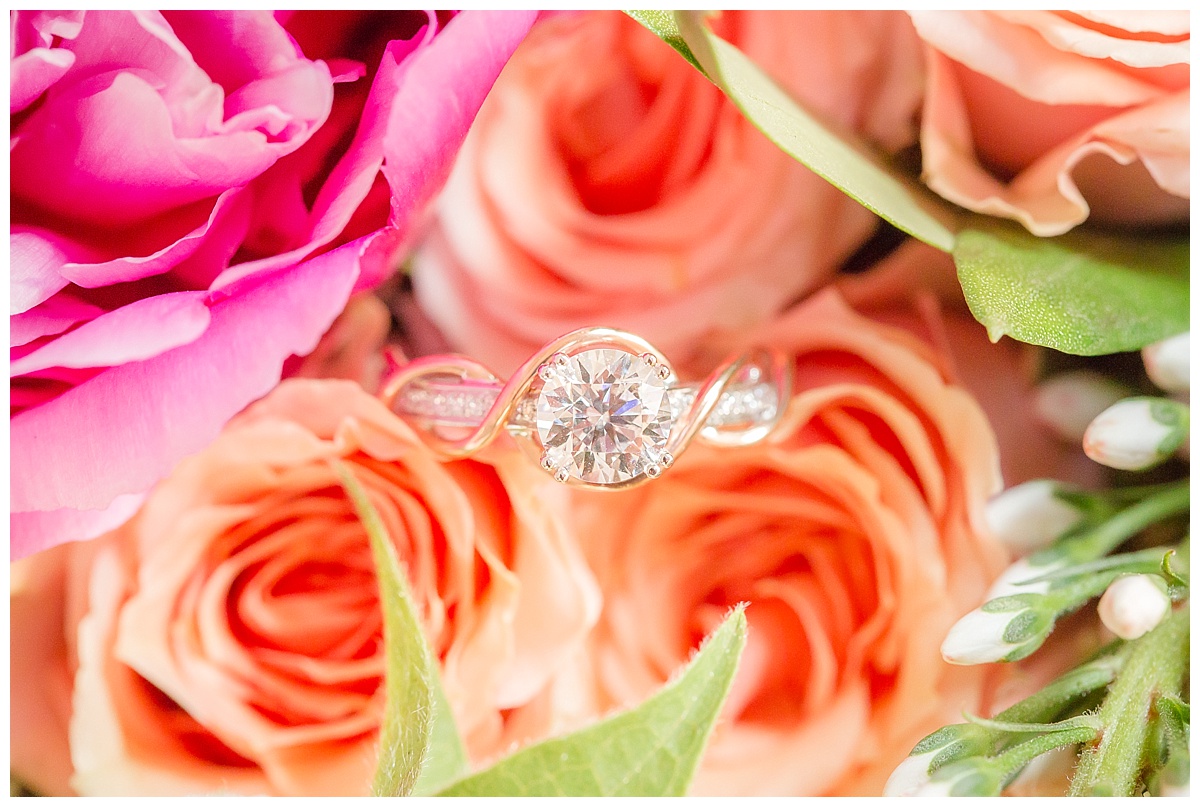 Changing Your Last Name rose gold and diamond engagement ring